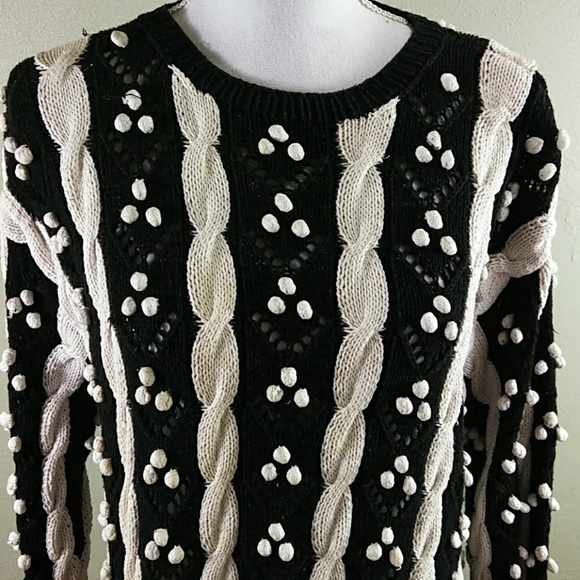 Vintage Cable Knit Tunic Length Sweater M/L - Picture 2 of 9